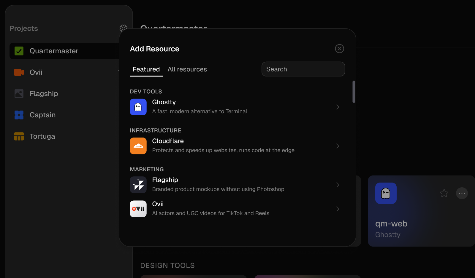 Captain add resource