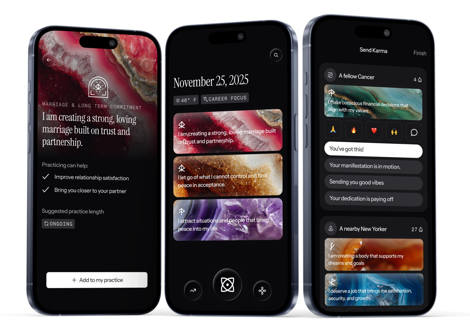The Eos app pairs affirmation with action