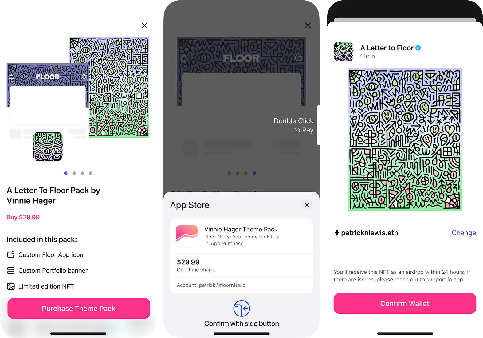 Apple Pay enabled NFT purchase flow