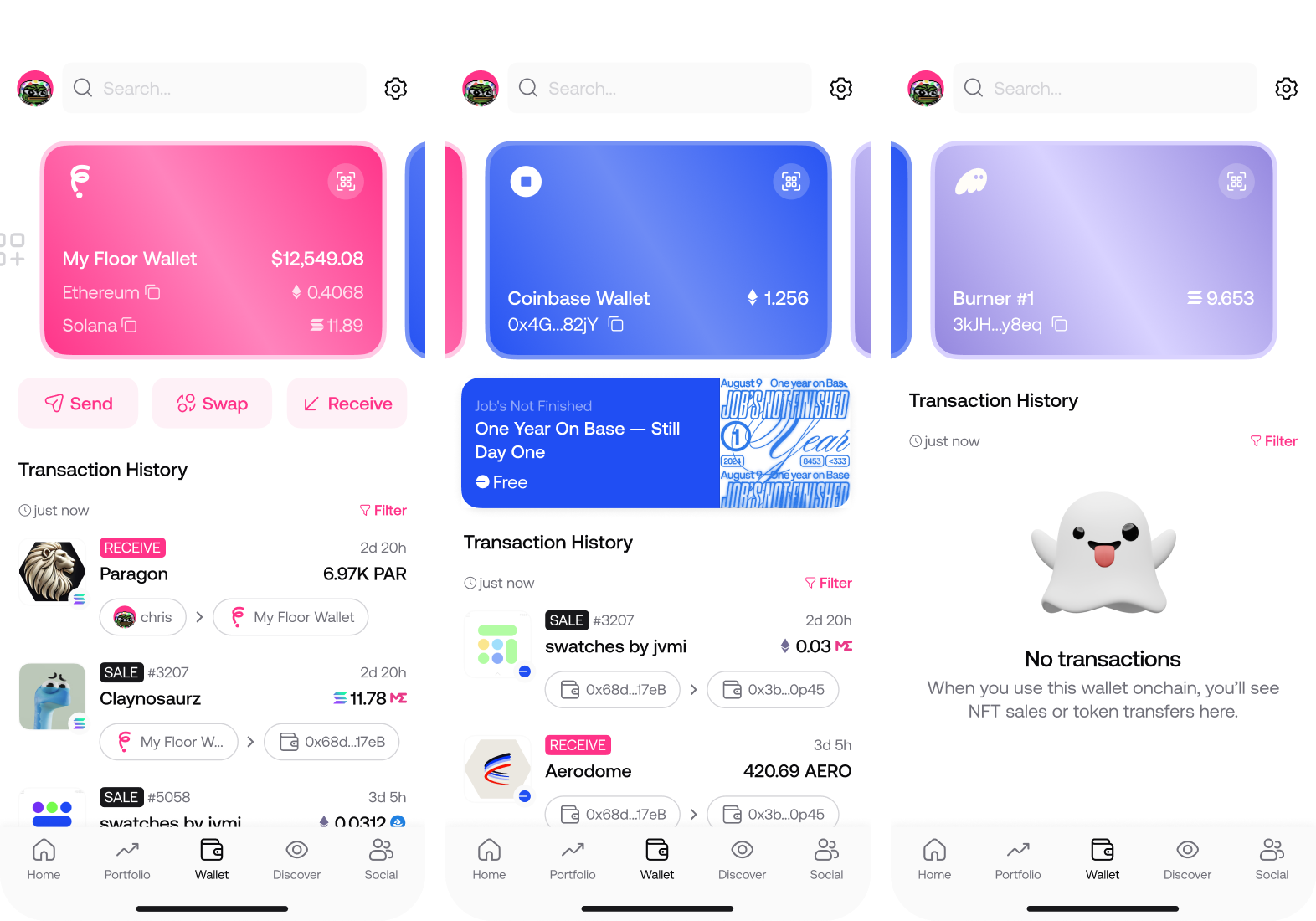 Unused concept for card-based transaction filtering
