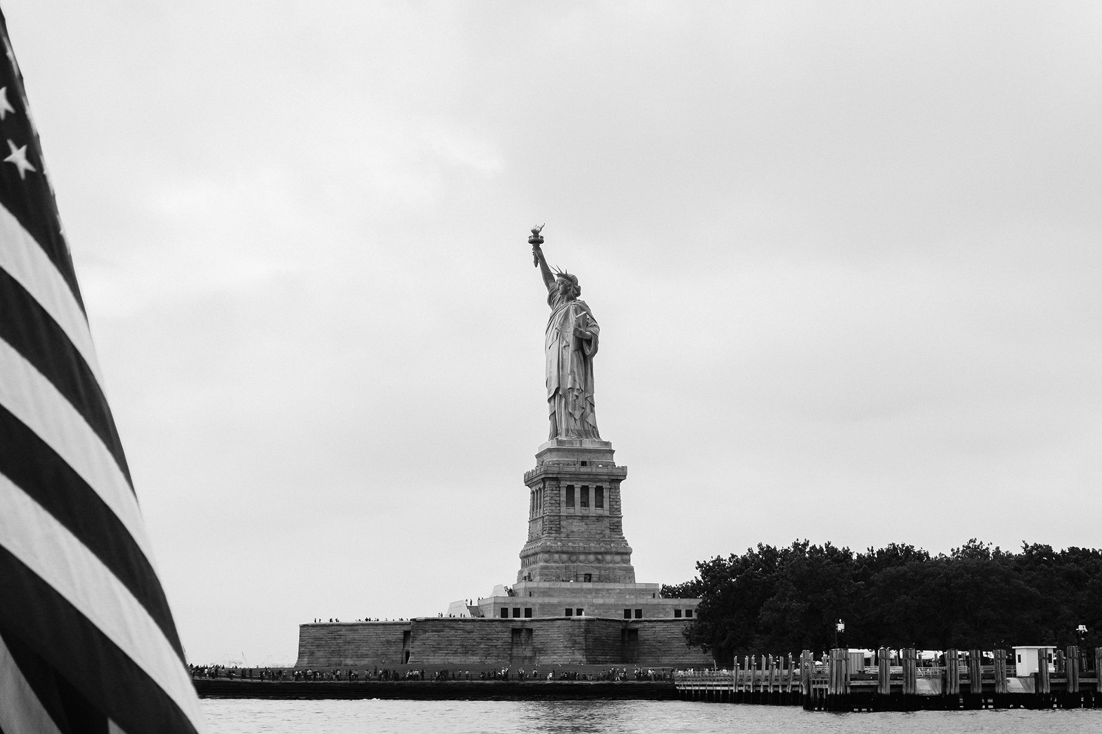 A better view of Lady Liberty than the one from the subway