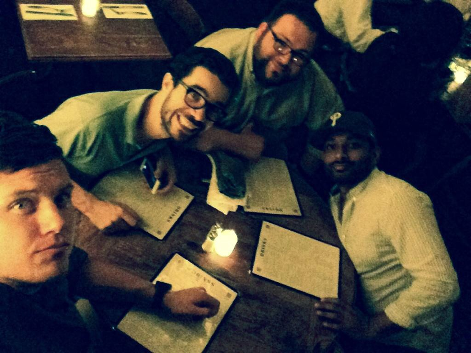 A night out with Madhu, Alban, and Anthony